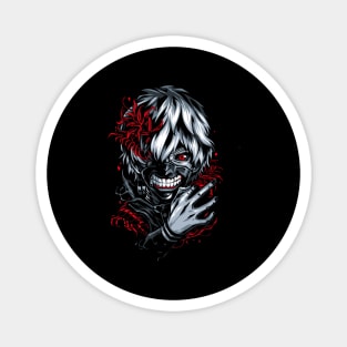 Kaneki - Tokyo Ghoul Floral Horror Magnet